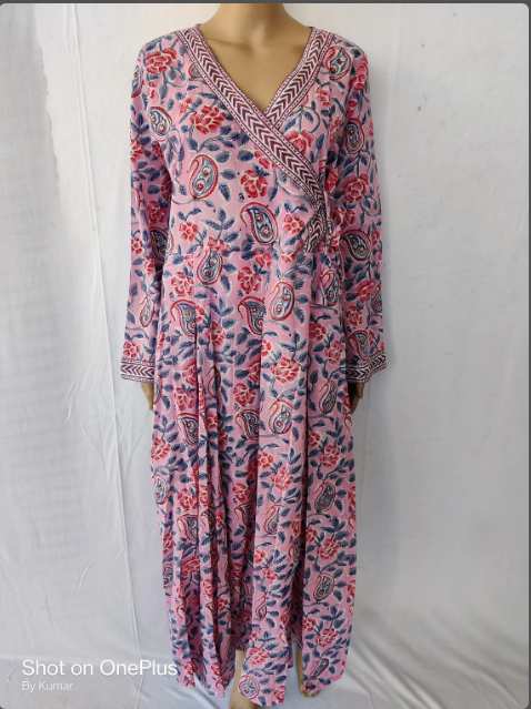 Peacock printed  party wear top